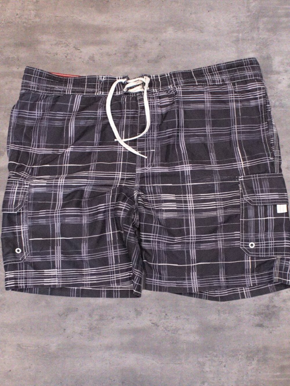 Y2K Caribbean Water Shorts Baggy Relax Fit Wide‎ Legged Plaid Swim Board Short's